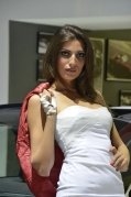 2012 paris motor show brunette girl