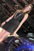 2012 paris motor show brunette girl
