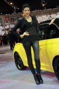 2012 paris motor show brunette girl